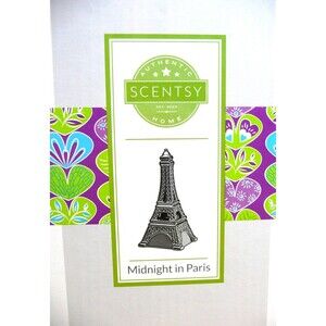 New Scentsy Midnight In Paris Eiffel Tower Bronze Wax Warmer Retired w open Box